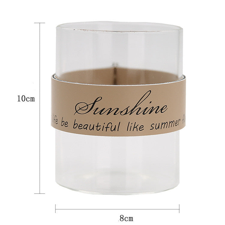 Vaso trasparente idroponico