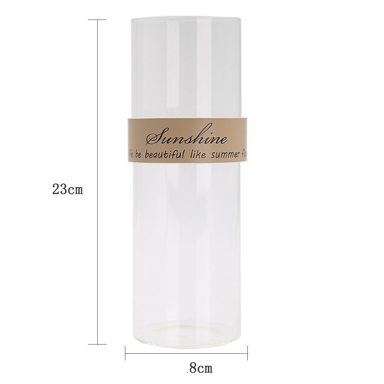 Vaso trasparente idroponico