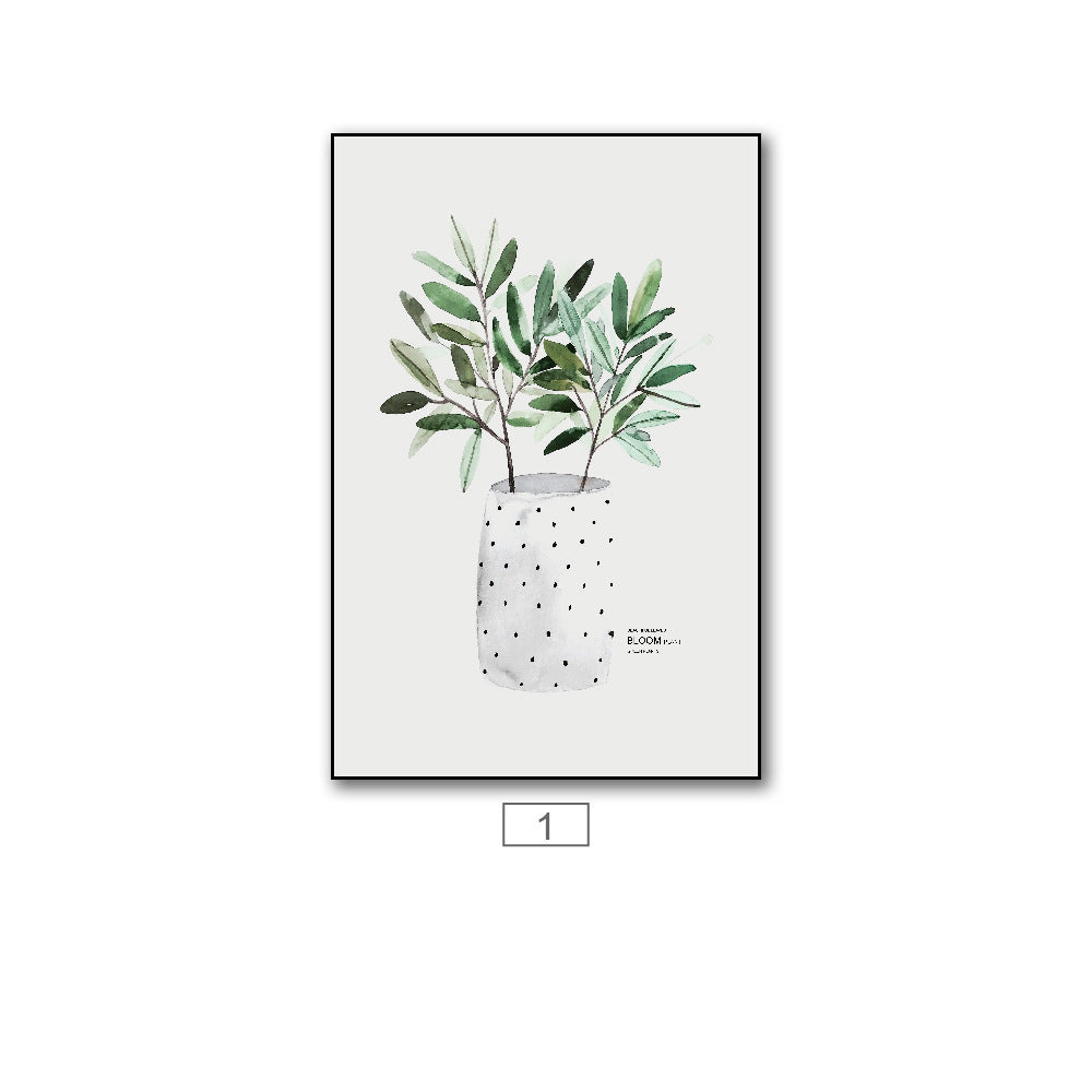 Poster acquerello foglie