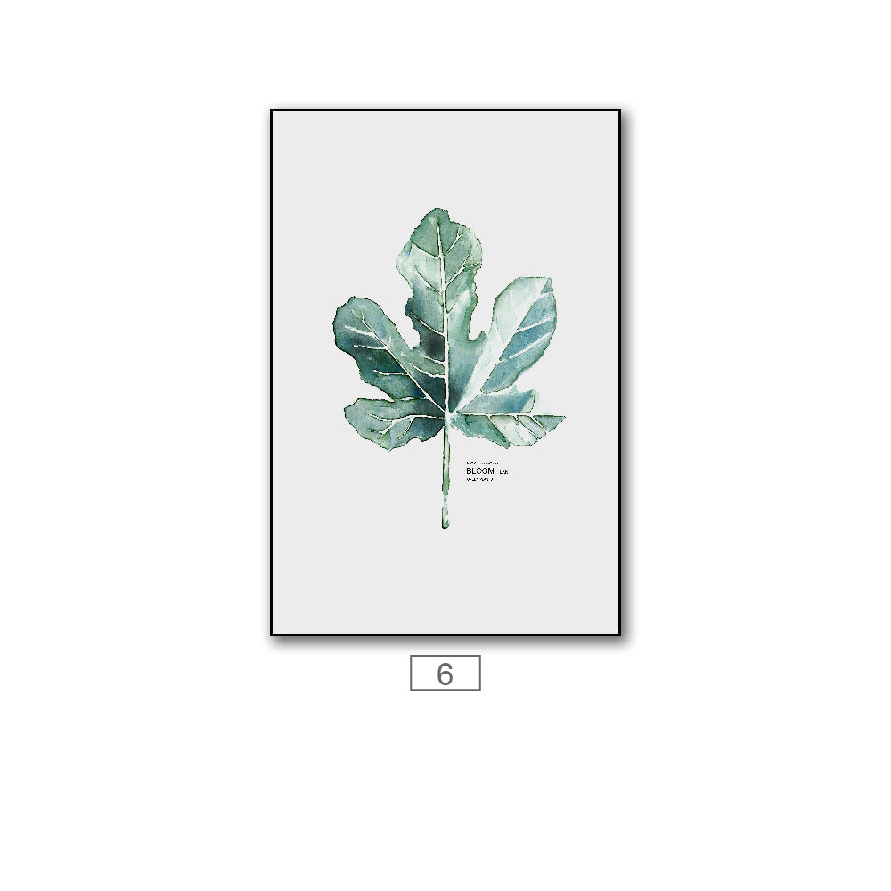 Poster acquerello foglie