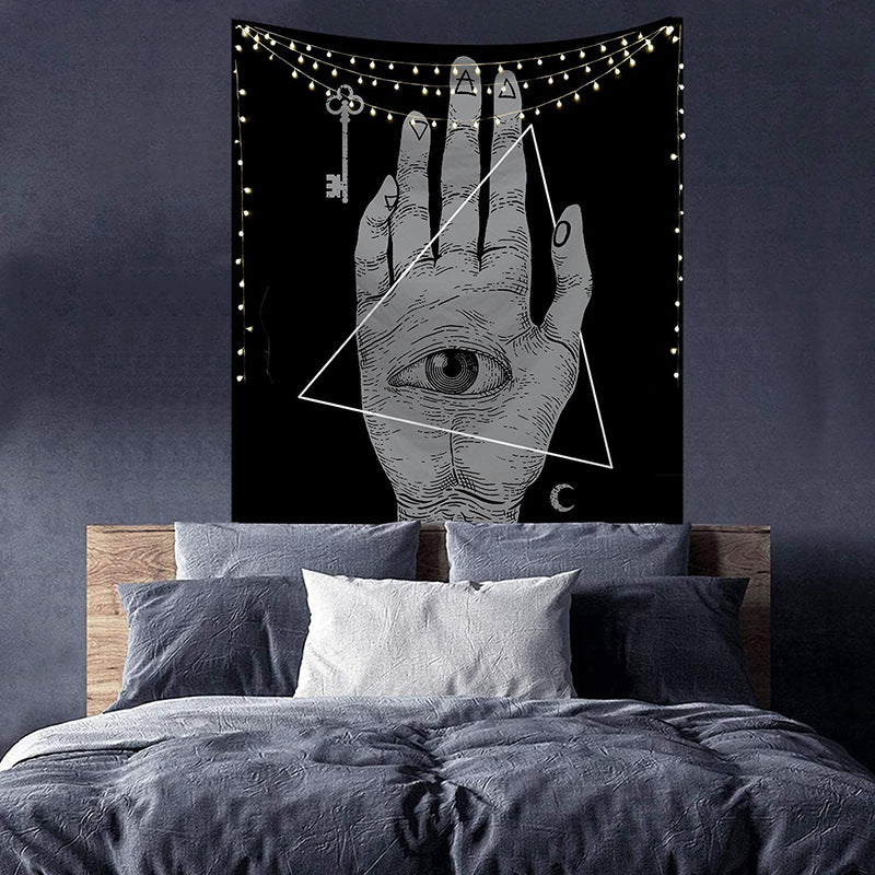 Tappezzeria luna e teschi