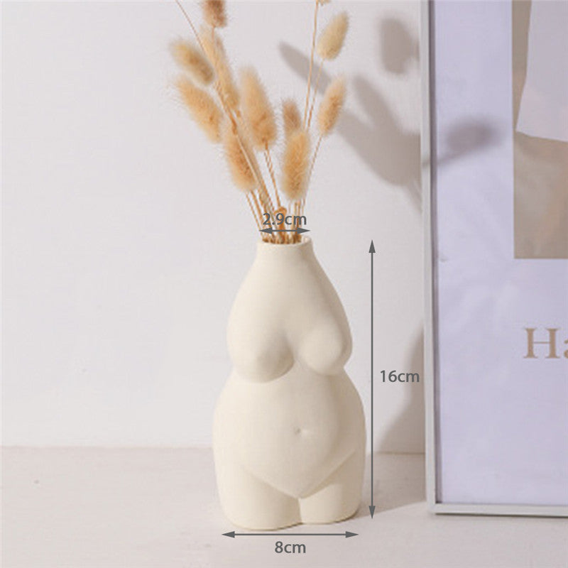 Vaso ceramica fiori nordico