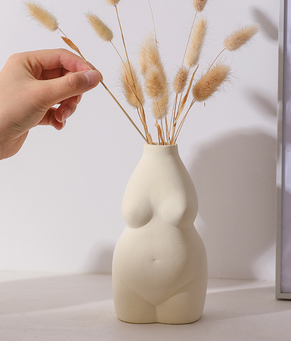 Vaso ceramica fiori nordico