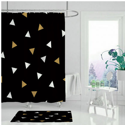 Tenda doccia geometrica