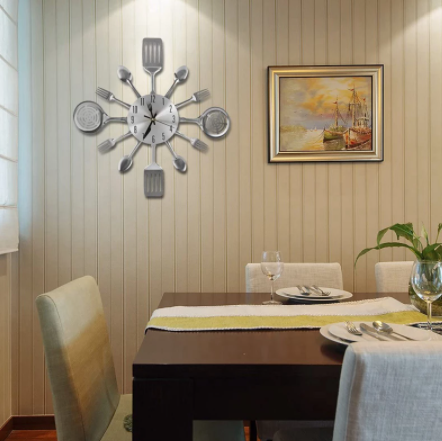 Orologio da parete Utensili cucina raggiera