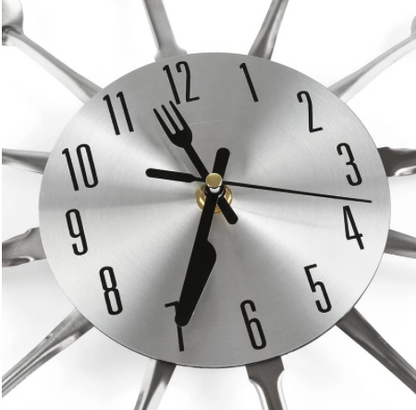 Orologio da parete Utensili cucina raggiera