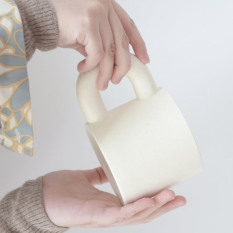Tazza ceramica panna