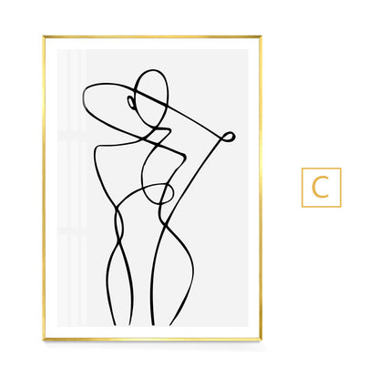 Quadro astratto linee