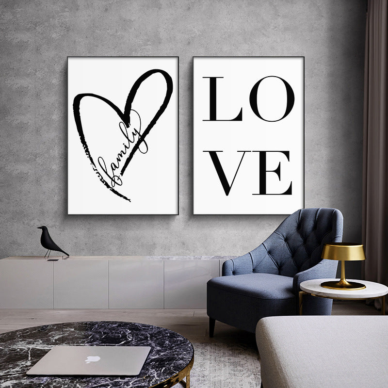 Poster Nordic bianco e nero