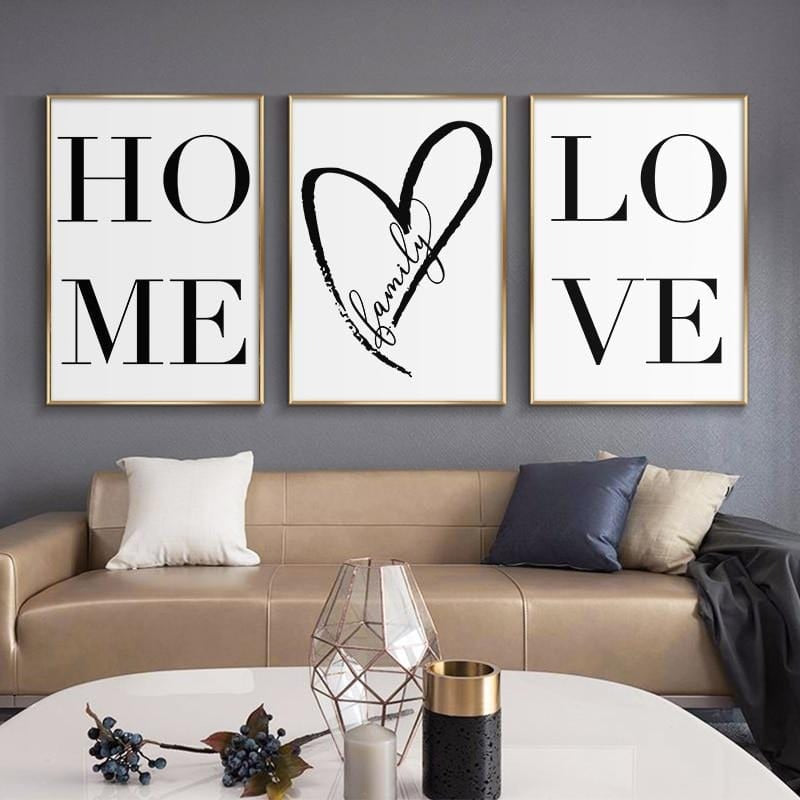 Poster Nordic bianco e nero
