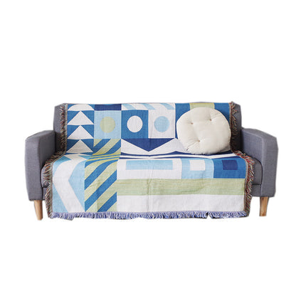 Plaid in cotone-lino nordico