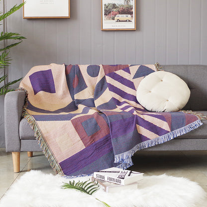 Plaid in cotone-lino nordico