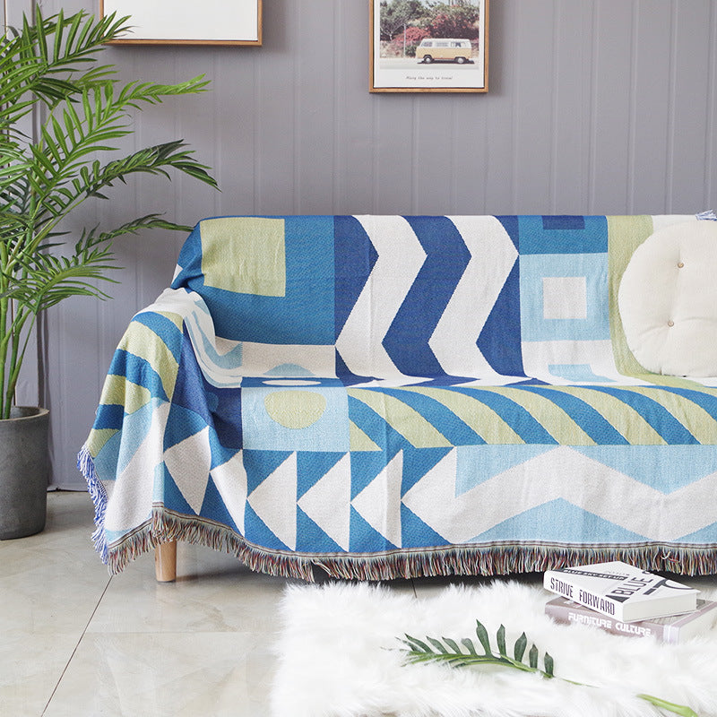 Plaid in cotone-lino nordico