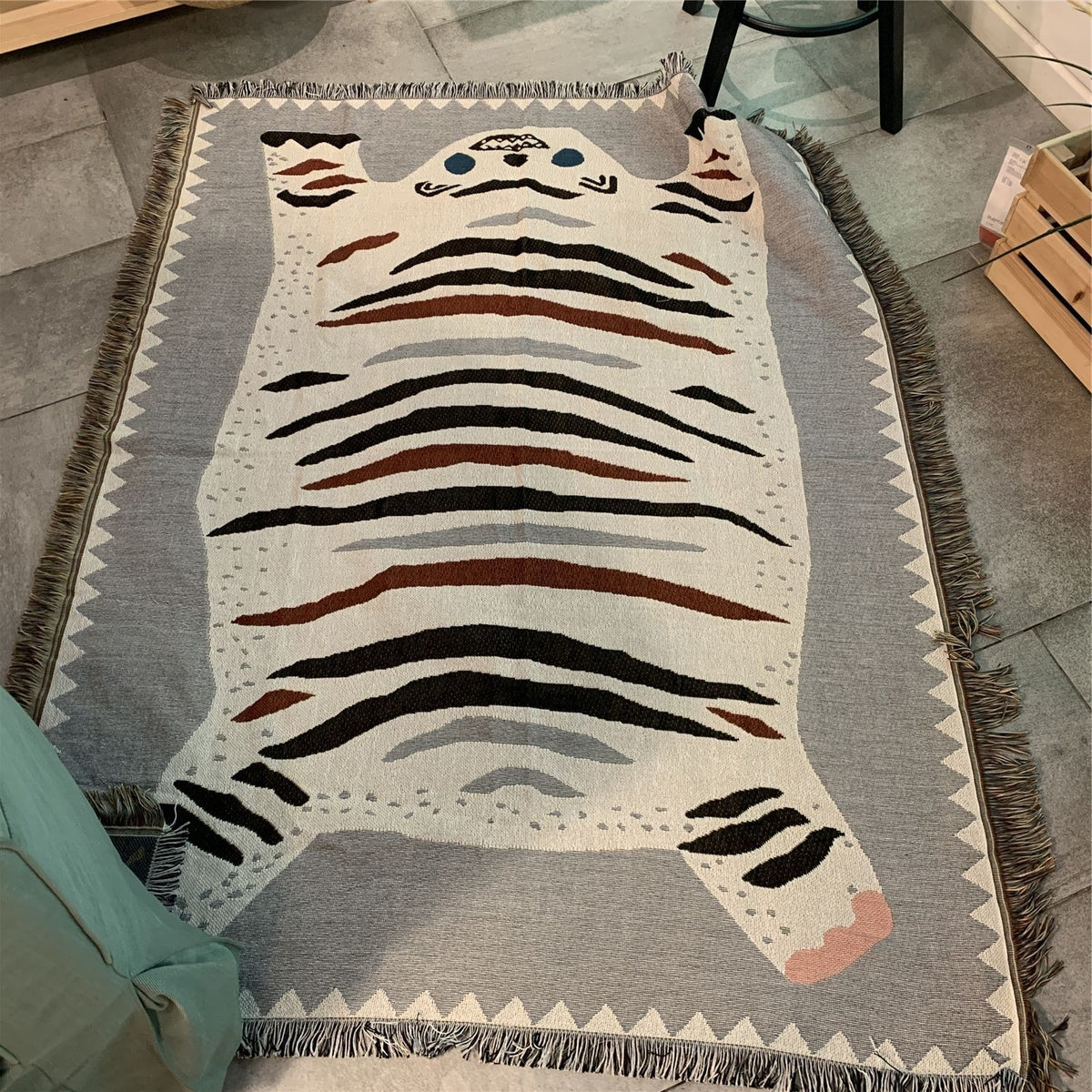 Plaid Decorativo Tigre