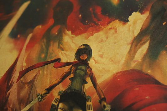 Poster Guerriero alato fra le fiamme