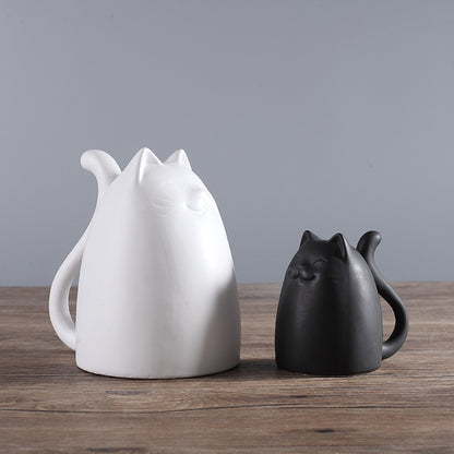 Vaso gatti ceramica