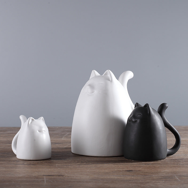 Vaso gatti ceramica