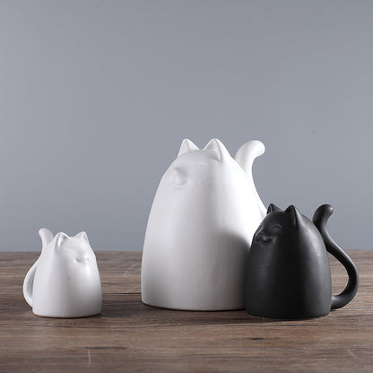 Vaso gatti ceramica