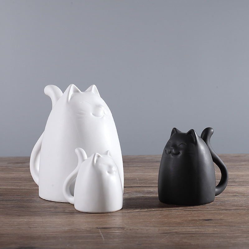 Vaso gatti ceramica