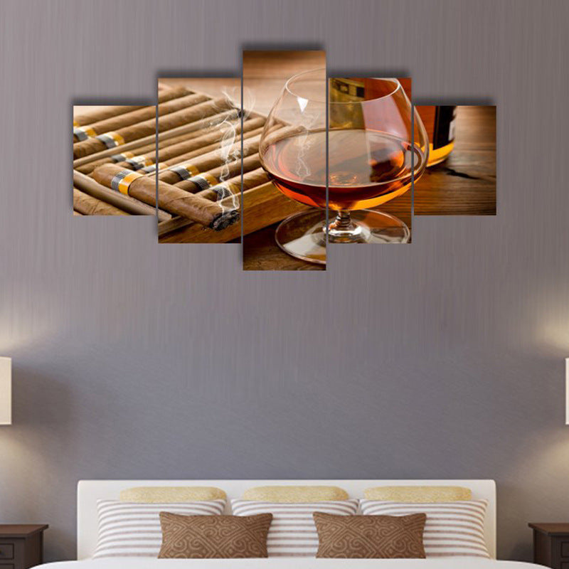 Quadro bicchieri di vino