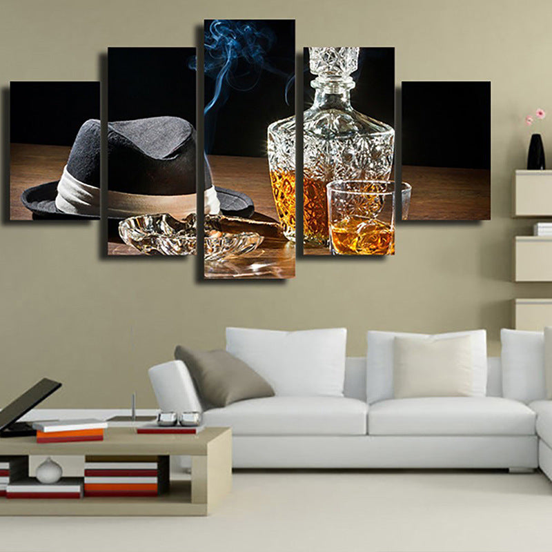 Quadro bicchieri di vino
