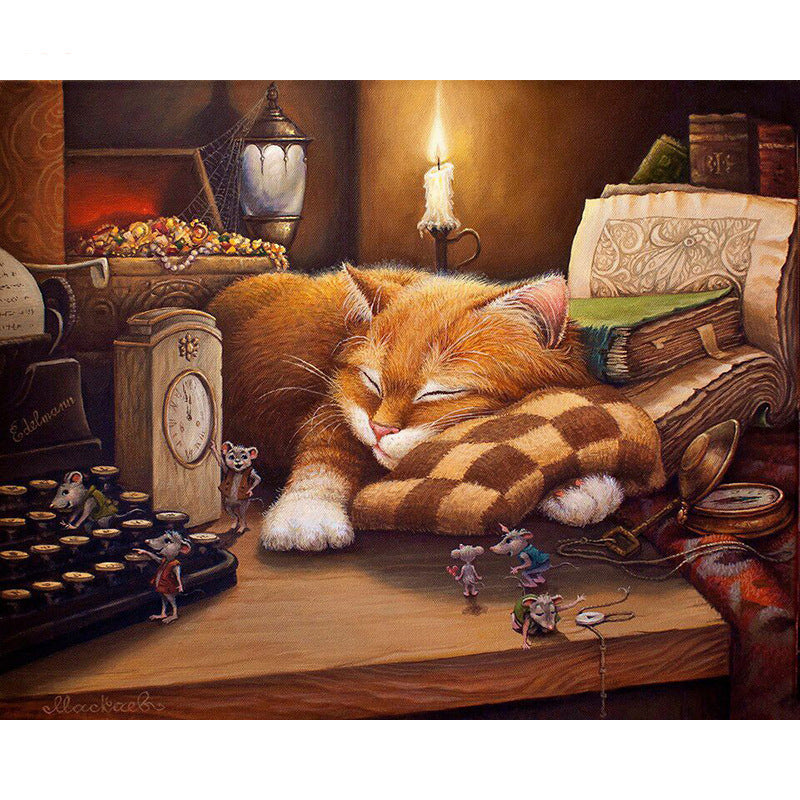 Dipinto Gatto Fai-da-te