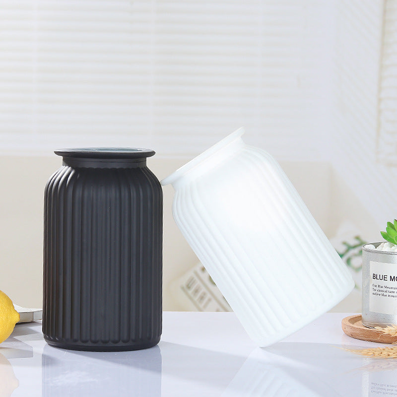 Vaso nero satinato