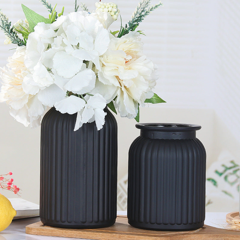 Vaso nero satinato
