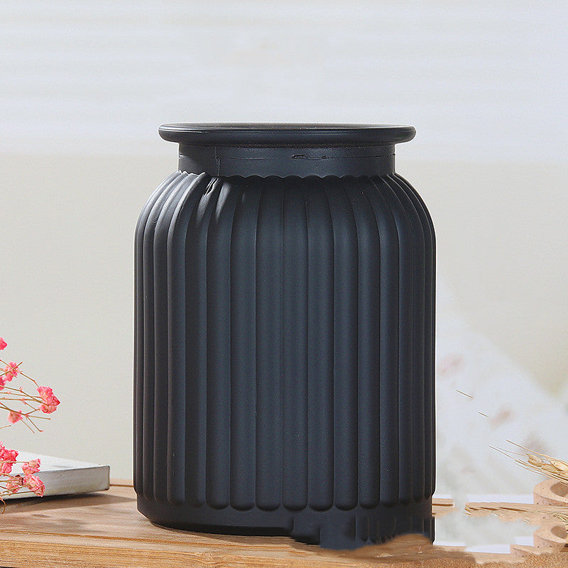 Vaso nero satinato