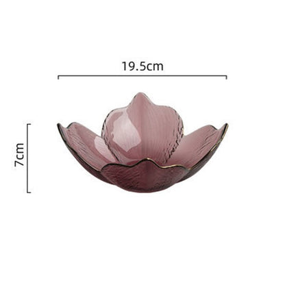 Ciotola vetro design petali