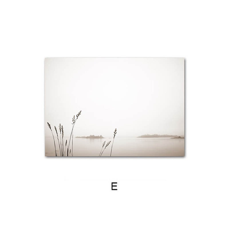 Quadro paesaggio tramonto