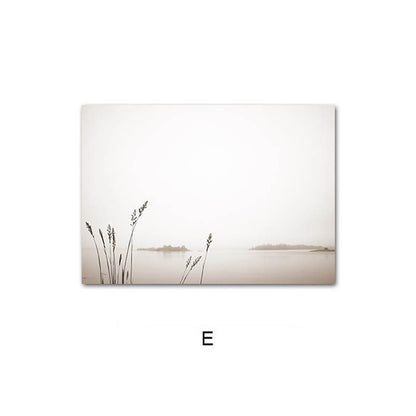 Quadro paesaggio tramonto