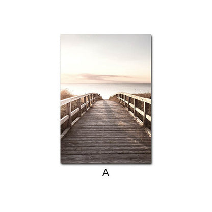 Quadro paesaggio tramonto