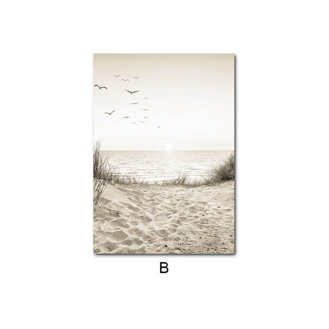 Quadro paesaggio tramonto