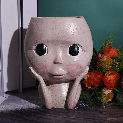 Vaso Decorativo Testa Donna