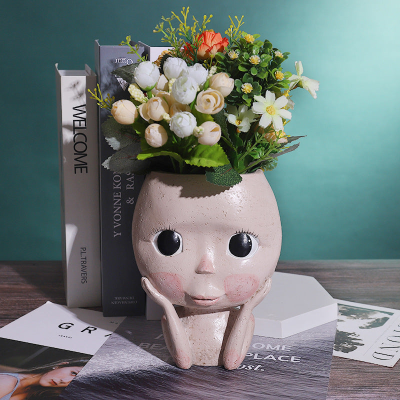 Vaso Decorativo Testa Donna