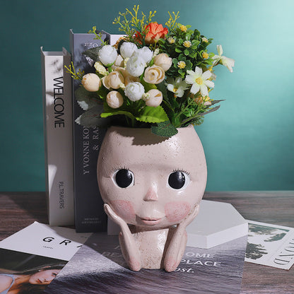 Vaso Decorativo Testa Donna