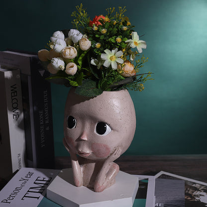 Vaso Decorativo Testa Donna