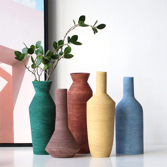 Vaso ceramica spazzolata