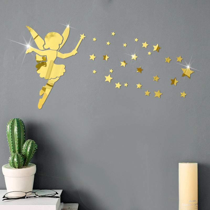 Specchio murale stelle e fate