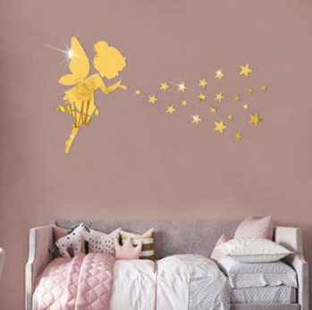 Specchio murale stelle e fate
