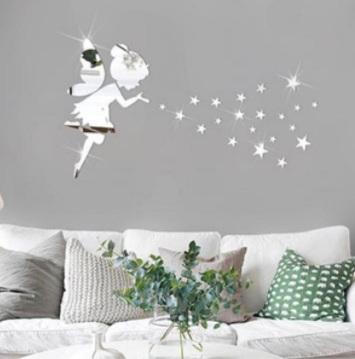 Specchio murale stelle e fate