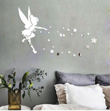Specchio murale stelle e fate