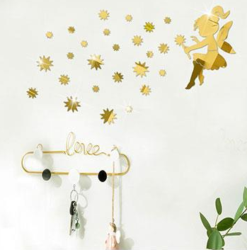 Specchio murale stelle e fate