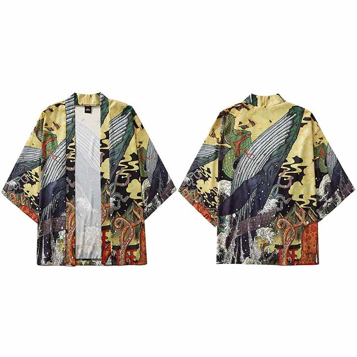 Camicia Ukiyo-e coppia