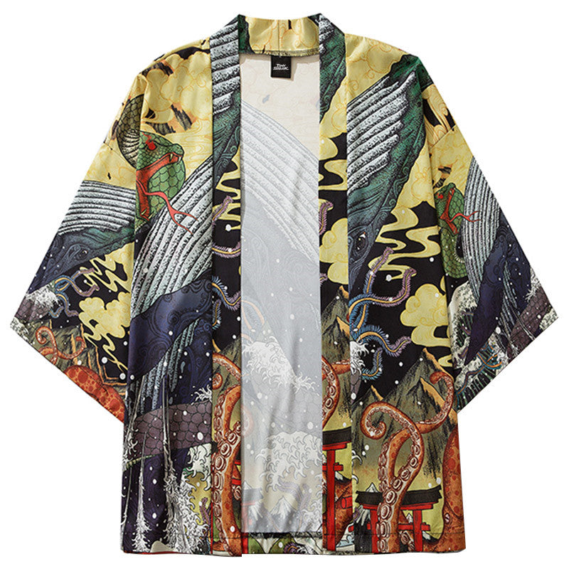 Camicia Ukiyo-e coppia