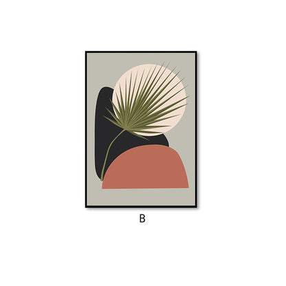 Quadro astratto foglie