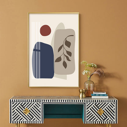 Quadro astratto foglie