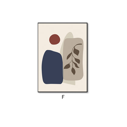 Quadro astratto foglie