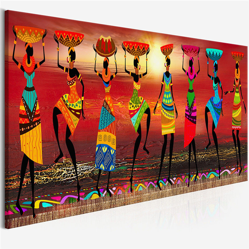 Quadro Donne Africane che Danzano